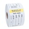 National Checking 2X3 Trilingual Item-Date-Use By Removable Tuesday Yellow, PK500 RIDU2302R - alternate 3